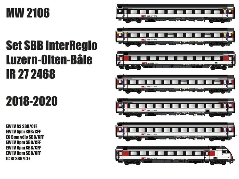 hobbytrain-personenwagen-sbb-ir27-7er-set-spur-n-ep-vi image 1