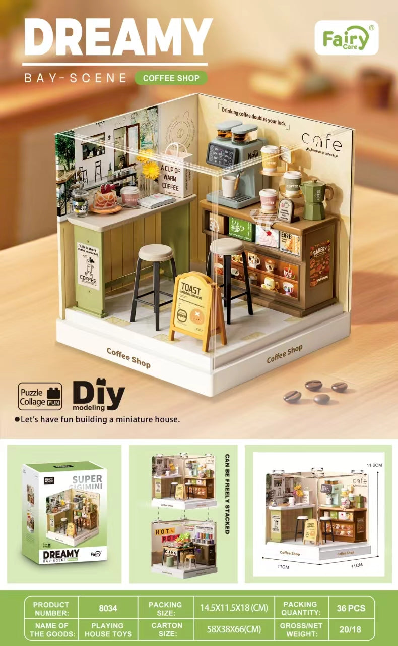 fairy-care-dreamy-bay-coffee-shop-miniaturhaus-diy-36-teile image 8