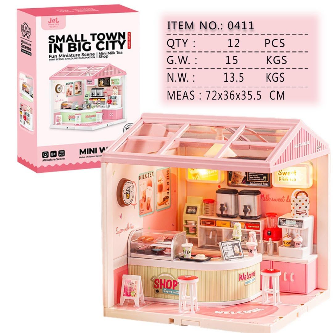 jiaerle-toys-mini-world-jel-0411-milk-tea-shop-miniaturhaus image 4