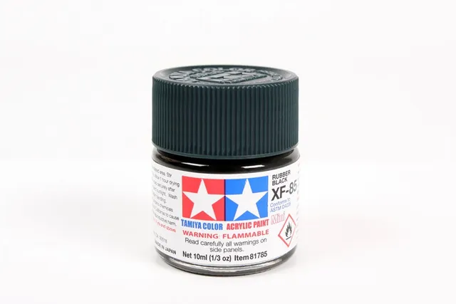 tamiya-xf85-rubber-black-acrylfarbe-10-ml-matt image 1