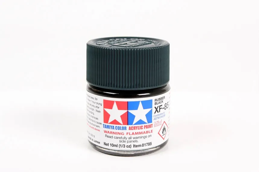 tamiya-xf85-rubber-black-acrylfarbe-10-ml-matt image 1