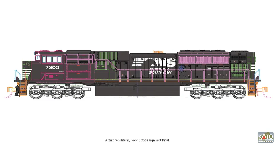 hobbytrain-diesellok-emd-sd70acu-ns-7300-ep-vi-spur-n image 1