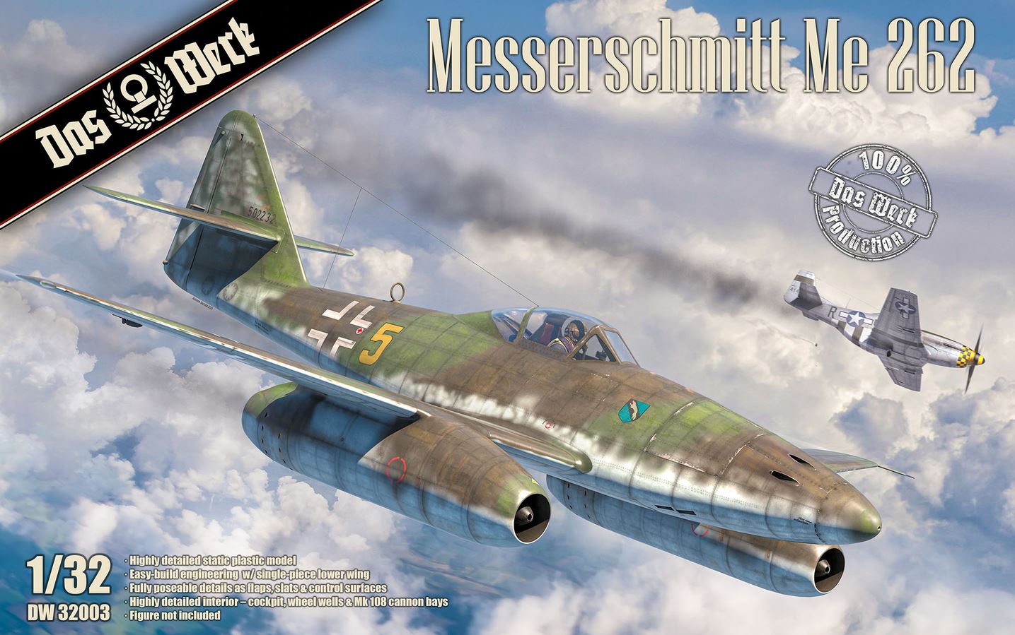 das-werk-dw32003-messerschmitt-me-262-flugzeug-bausatz-1-32 image 1