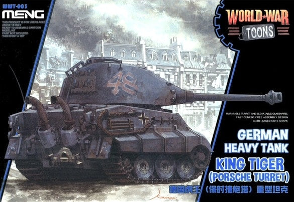 meng-wwt003-king-tiger-porsche-toon-panzer-egg-modell image 1