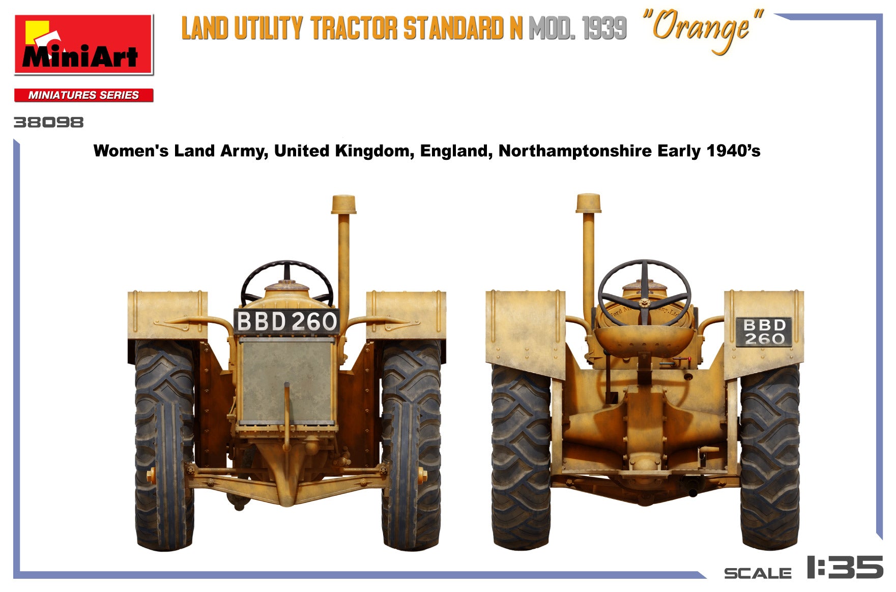 miniart-38098-standard-n-orange-traktor-modellbausatz-1-35 image 6