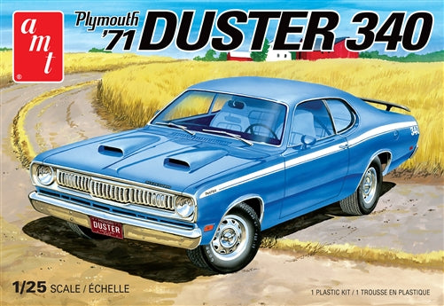 amt-1118m-1971-plymouth-duster-340-auto-modellbausatz-1-25 image 1