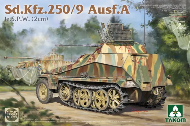 takom-2213-sd-kfz-250-9-ausf-a-panzermodell-1-35-2-cm image 1