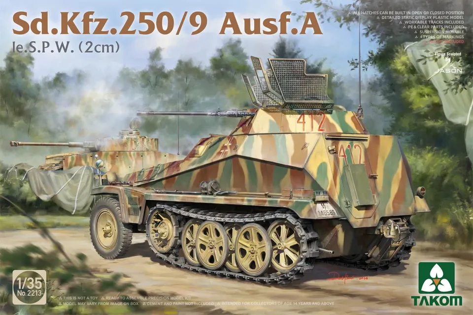 takom-2213-sd-kfz-250-9-ausf-a-panzermodell-1-35-2-cm image 1