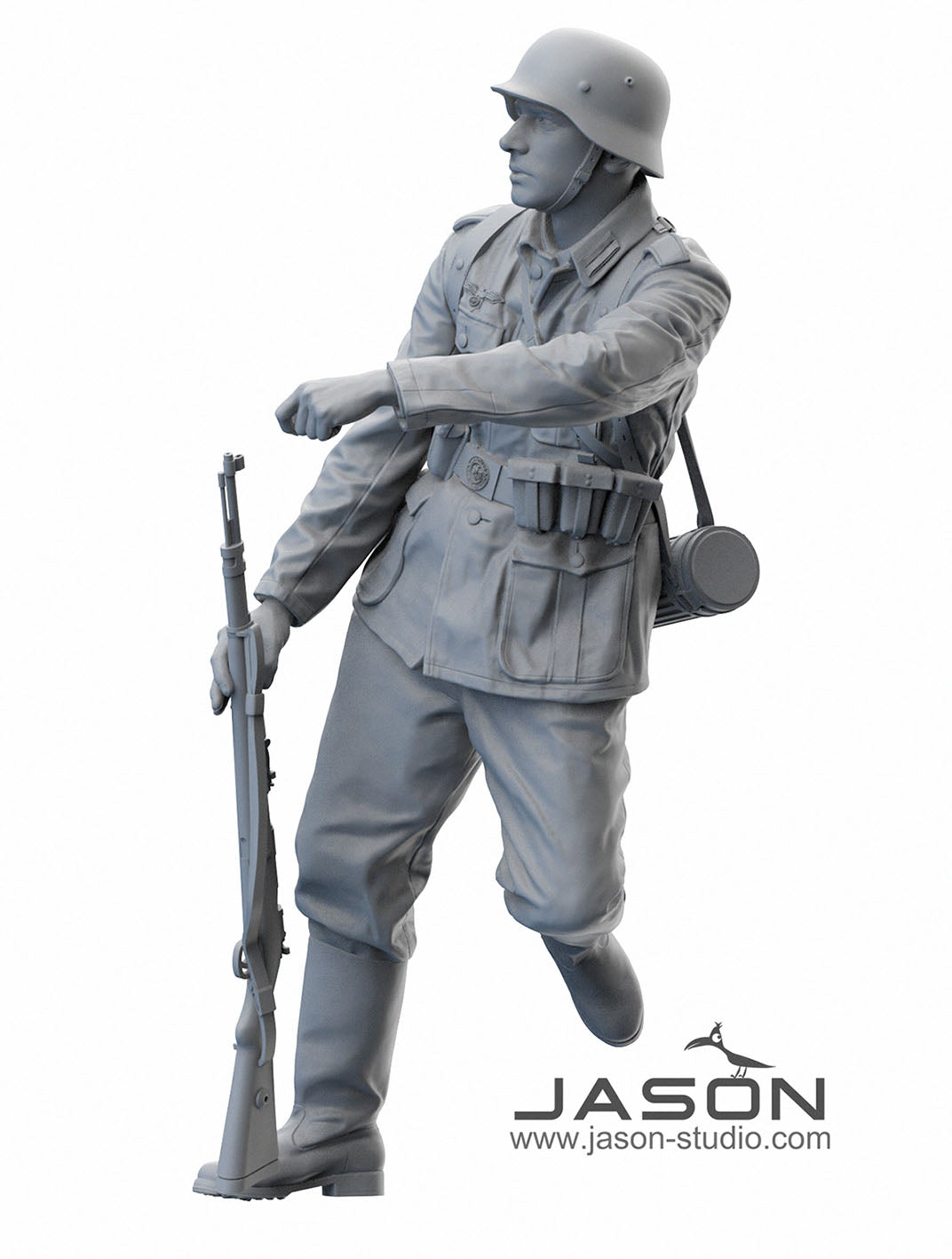 jason-studios-16032-deutscher-infanterist-figur-1-16-wwii image 2