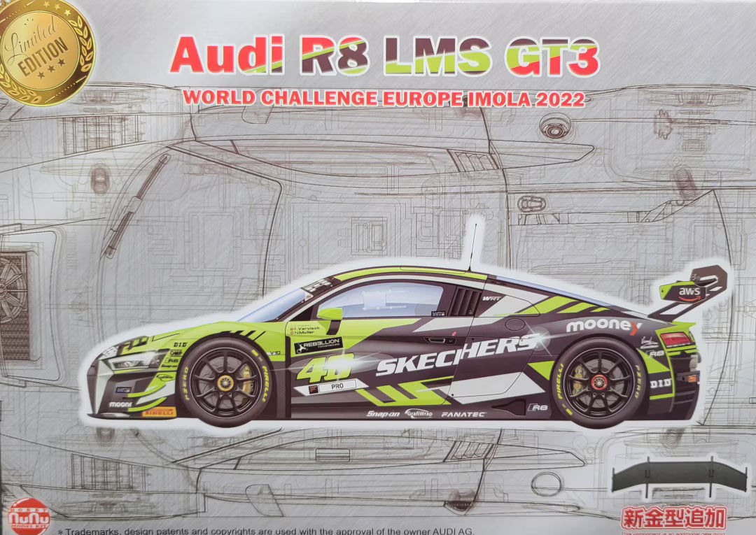 nunu-24044-audi-r8-lms-gt3-evo-modellbausatz-1-24-vr46 image 1