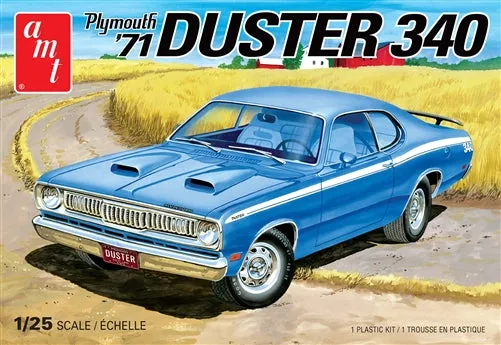 amt-1118m-1971-plymouth-duster-340-auto-modellbausatz-1-25 image 1