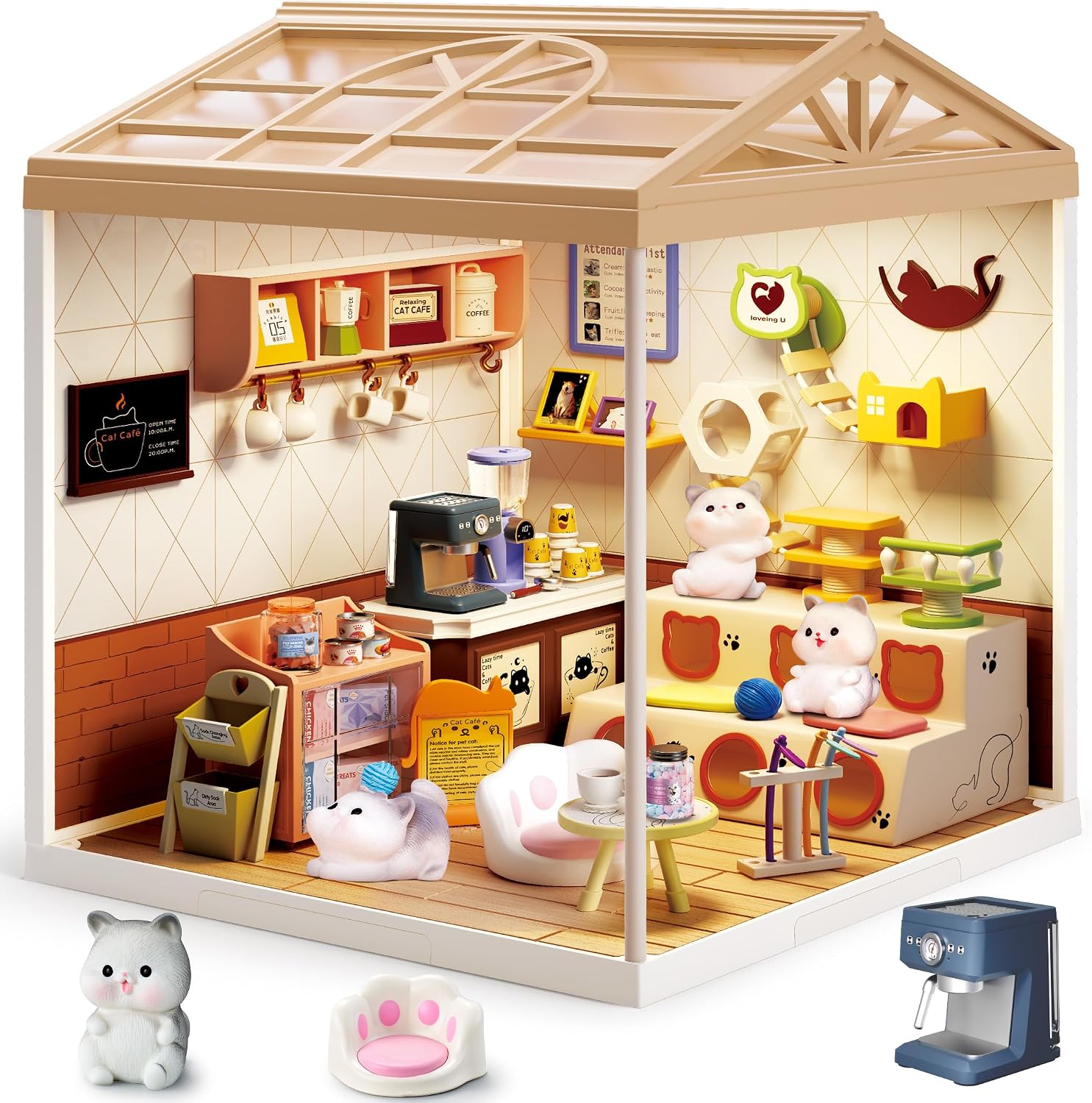 fairy-care-dreamy-bay-scene-cat-cafe-bastelhaus-145-tlg image 2