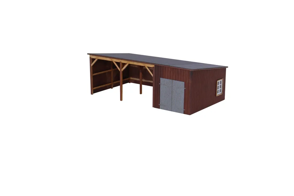 hobbytrade-ud-p-landet-ht-87305-modellhaus-traktorgarage-werkstatt image 1