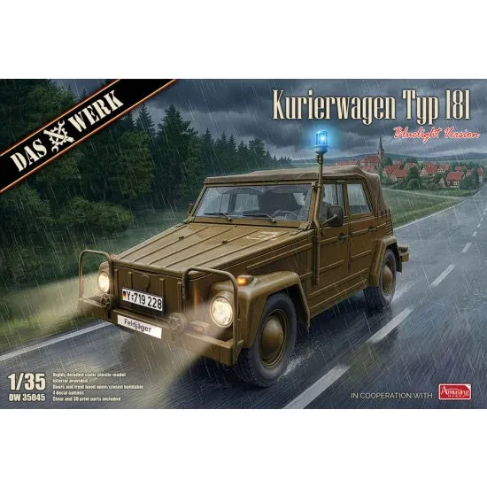 das-werk-dw-35045-kurierwagen-typ-181-blue-light-panzermodell-1-35 image 1