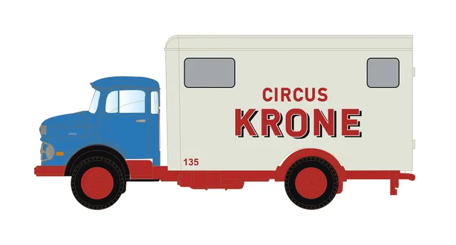 hobbytrain-zubeh-r-mb-l322-koffer-circus-krone-oldtimer-lkw image 1