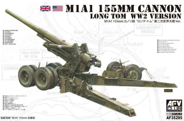 afv-club-35295-m1a1-155mm-long-tom-1-35-gesch-tz-wwii image 1