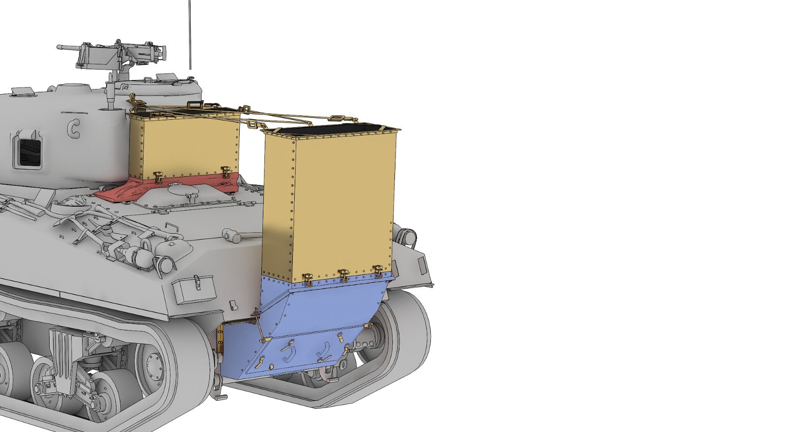 lanmo-lm35038-sherman-m4a4-deep-wading-kit-1-35-europa image 2