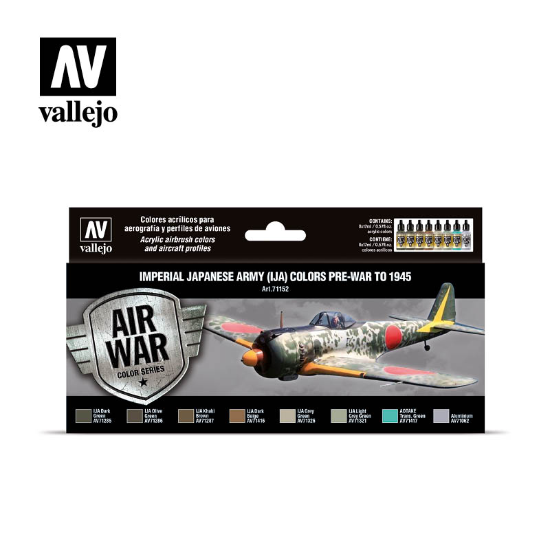 vallejo-model-air-71-152-ija-airbrush-farbset-8x17ml-tarnfarben image 1