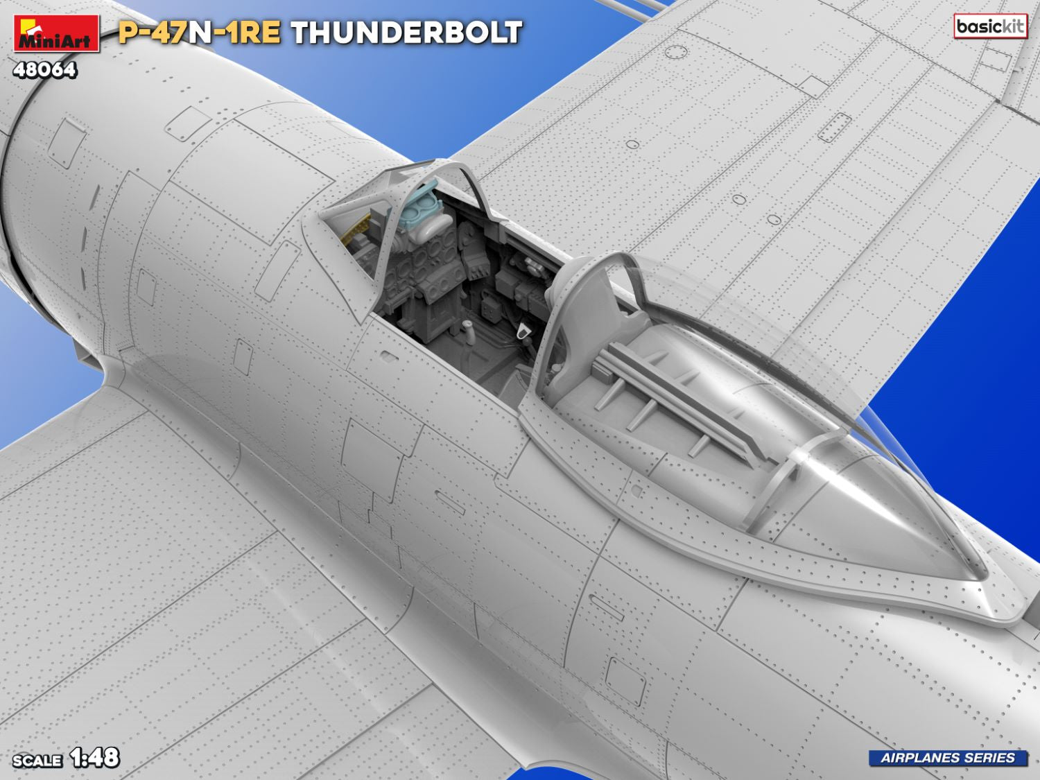 miniart-48064-p-47n-1re-thunderbolt-flugzeugbausatz-1-48-basic-kit image 5