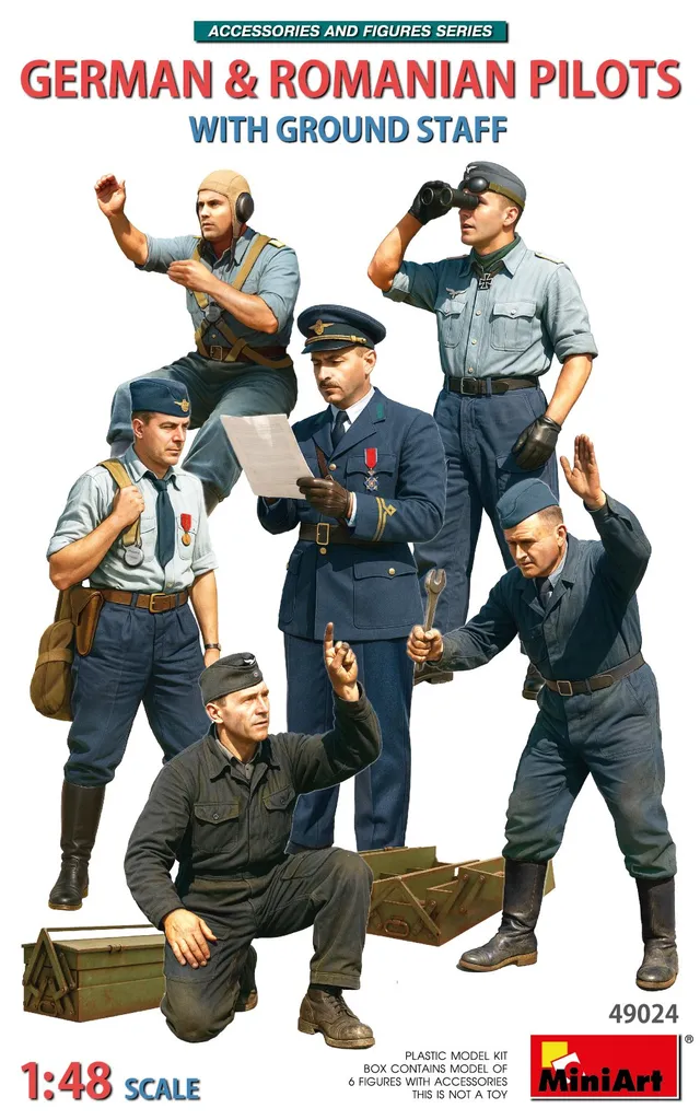 miniart-49024-deutsche-piloten-figuren-1-48-mit-bodenpersonal image 1