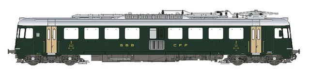hobbytrain-rbe-4-4-1436-triebwagen-sbb-ep-ivb-dc-sound image 1