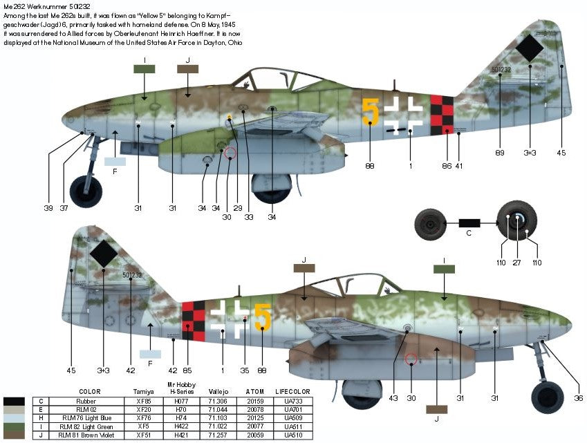 das-werk-dw32003-messerschmitt-me-262-flugzeug-bausatz-1-32 image 8