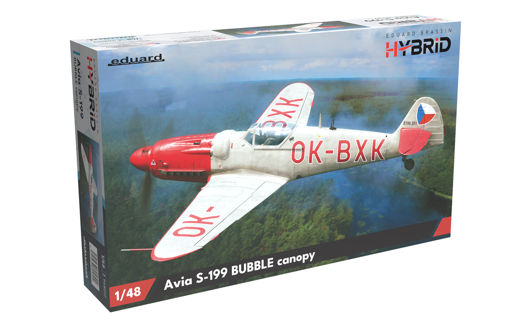 eduard-avia-s-199-bubble-canopy-1-48-modellbausatz-hybrid-edition image 1
