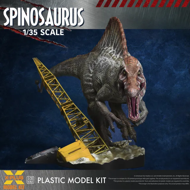 x-plus-jurassic-park-iii-spinosaurus-plastikmodellbausatz-1-35 image 1