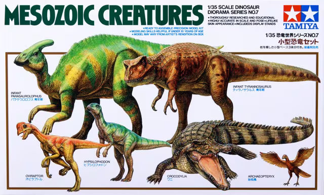tamiya-60107-mesozoic-creatures-modellbausatz-1-35 image 1