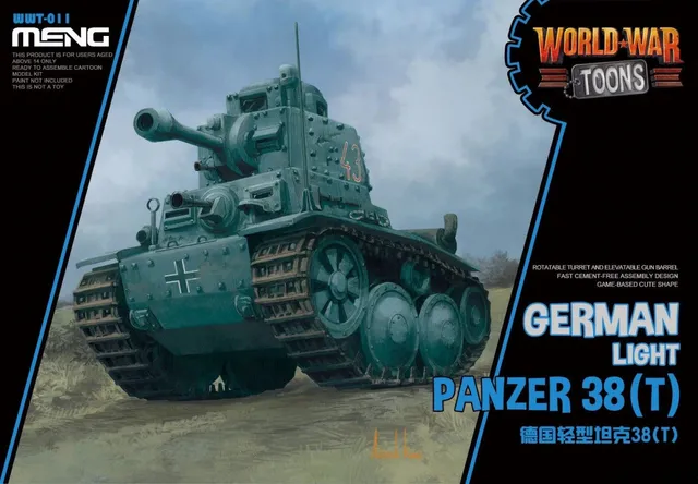 meng-wwt-011-panzer-38-t-cartoon-modellbausatz-egg-tank image 1