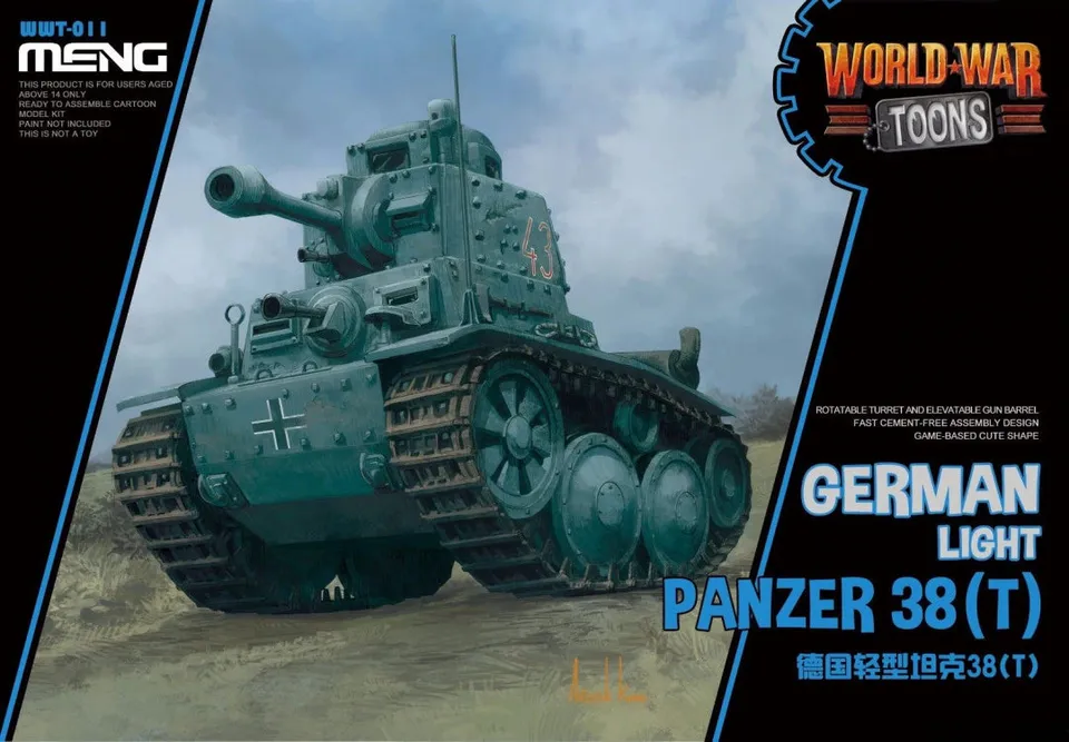 meng-wwt-011-panzer-38-t-cartoon-modellbausatz-egg-tank image 1