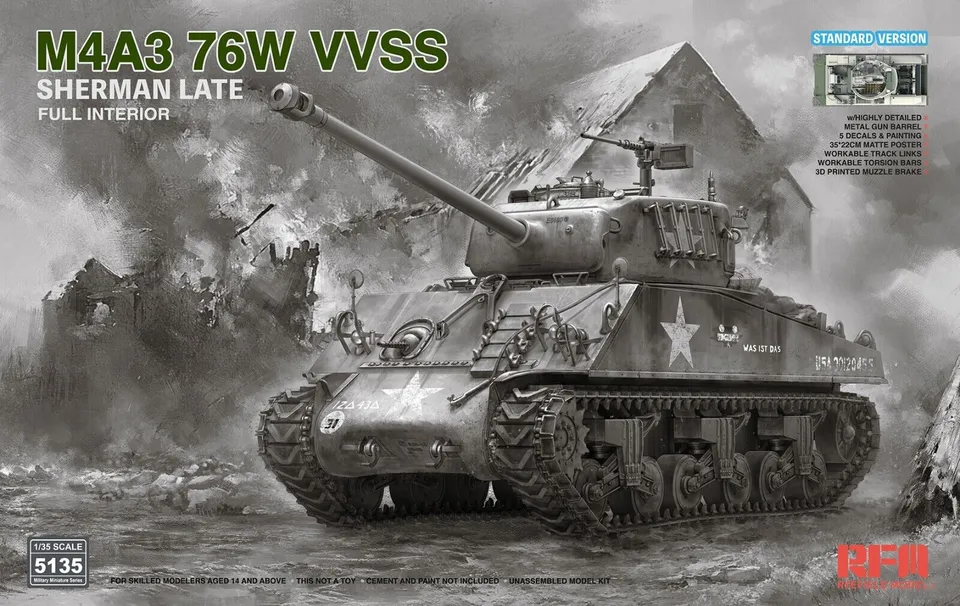 rye-field-5135-m4a3-76w-sherman-panzer-1-35-interior image 1