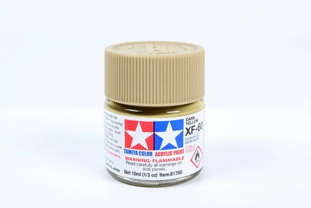 tamiya-81760-xf60-dark-yellow-acrylfarbe-10ml image 1