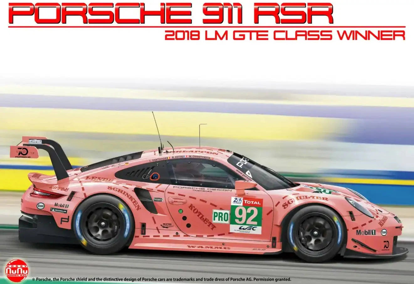 nunu-24040-porsche-911-gt3-rsr-pink-pig-bausatz-1-24 image 1