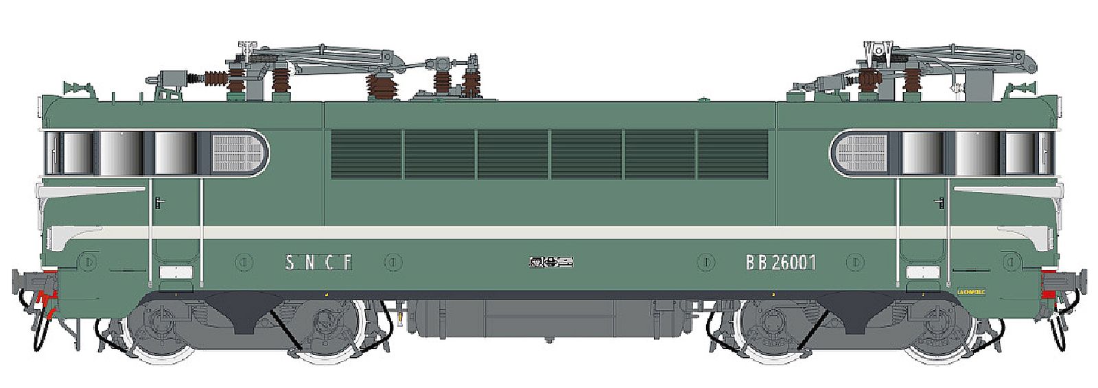 hobbytrain-elektrolok-bb-26001-e-lok-sncf-ep-iiid image 1