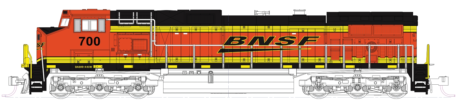 hobbytrain-diesellok-ge-c44-9w-bnsf-796-swoosh-ep-vi-spur-n image 1