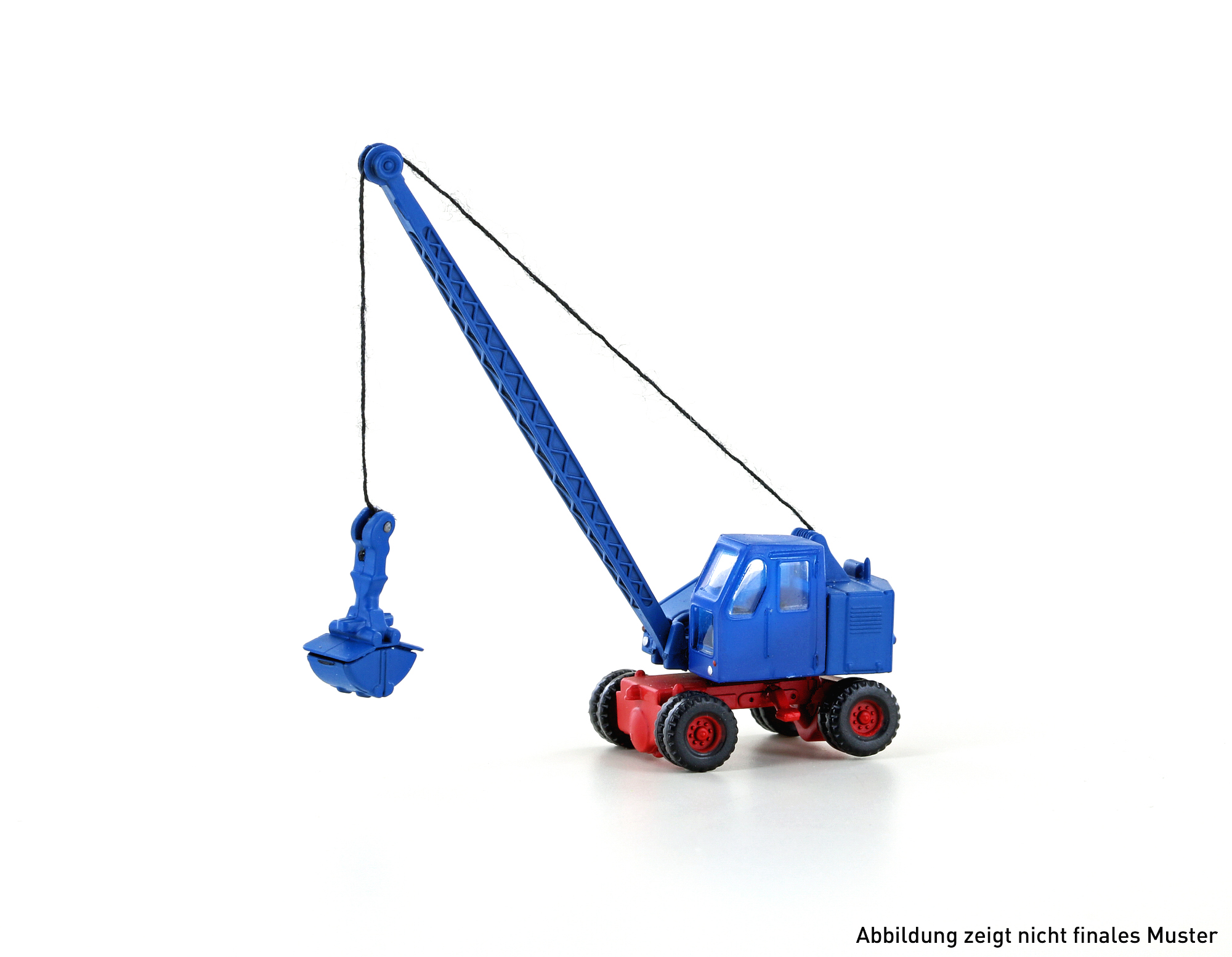 hobbytrain-modellauto-fuchs-f-301-bagger-blau-rot image 1