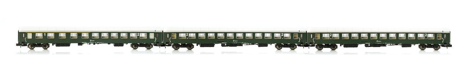 hobbytrain-uic-x-bb-personenwagen-3er-set-ep-vi-gr-n image 1