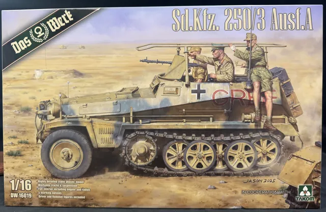 das-werk-16019-sd-kfz-250-3-panzer-bausatz-1-16-rommel-dak image 1
