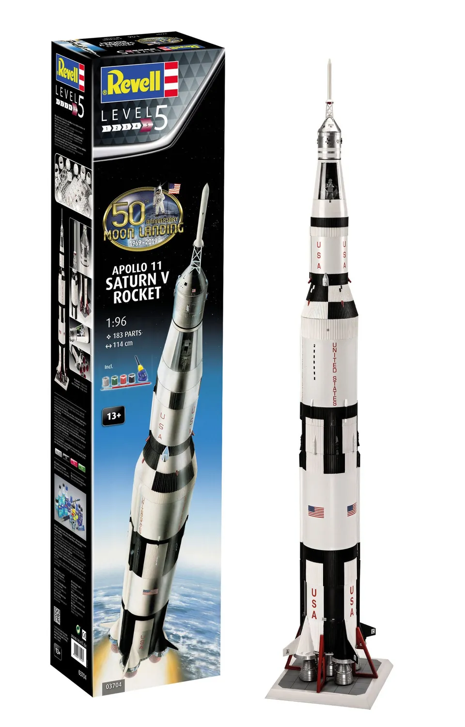 revell-3704-apollo-11-saturn-v-1-96-raketen-bausatz image 1