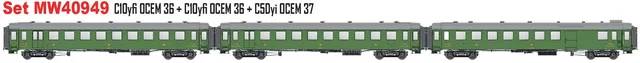 hobbytrain-ocem-plm-personenwagen-3er-set-ep-iib image 1