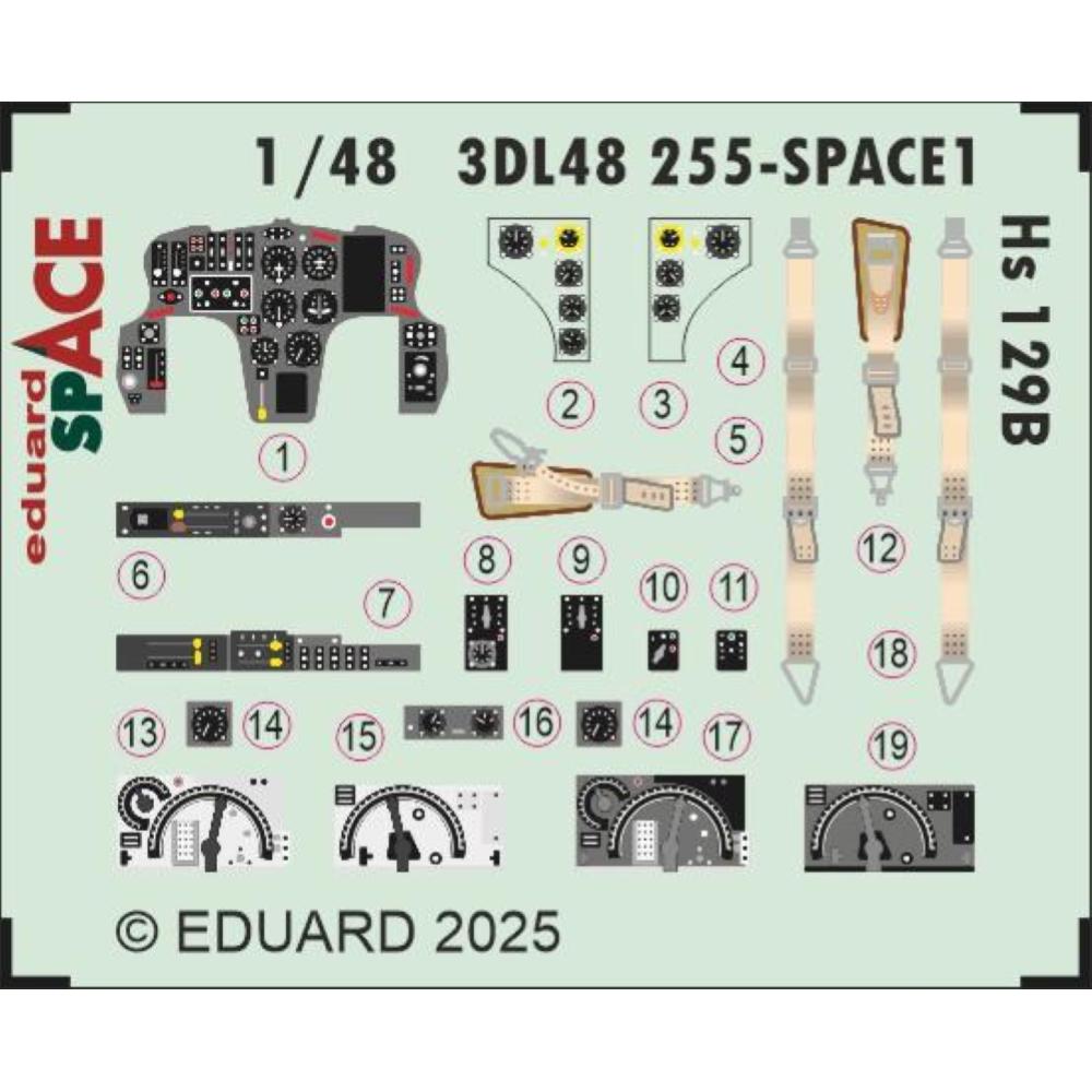 eduard-3dl48255-hs-129-b-cockpit-zur-stsatz-1-48-takom image 1