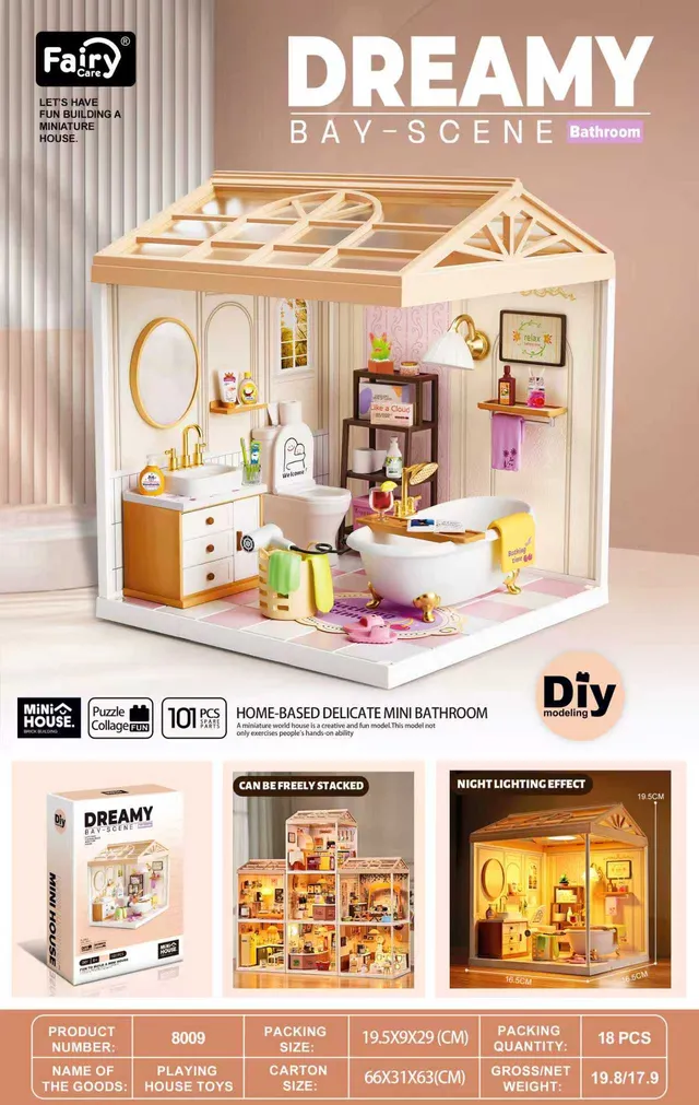 fairy-care-dreamy-bay-scene-fc-dbs8009-miniaturhaus-badezimmer-101-tlg image 1