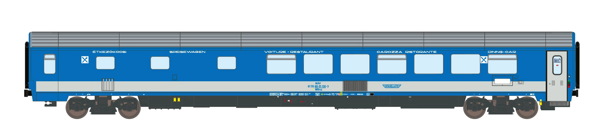 hobbytrain-wrmz-88-91-mav-speisewagen-spur-n-ep-v image 1