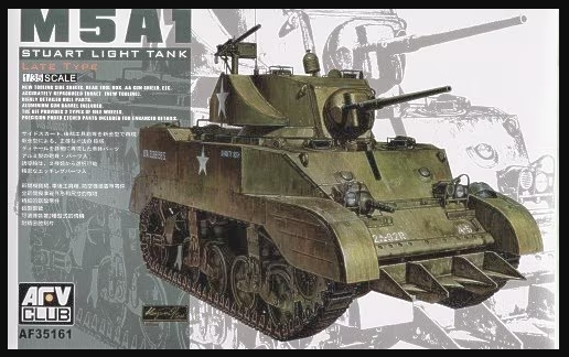 afv-club-35161-m5a1-light-tank-panzer-bausatz-1-35-late image 1