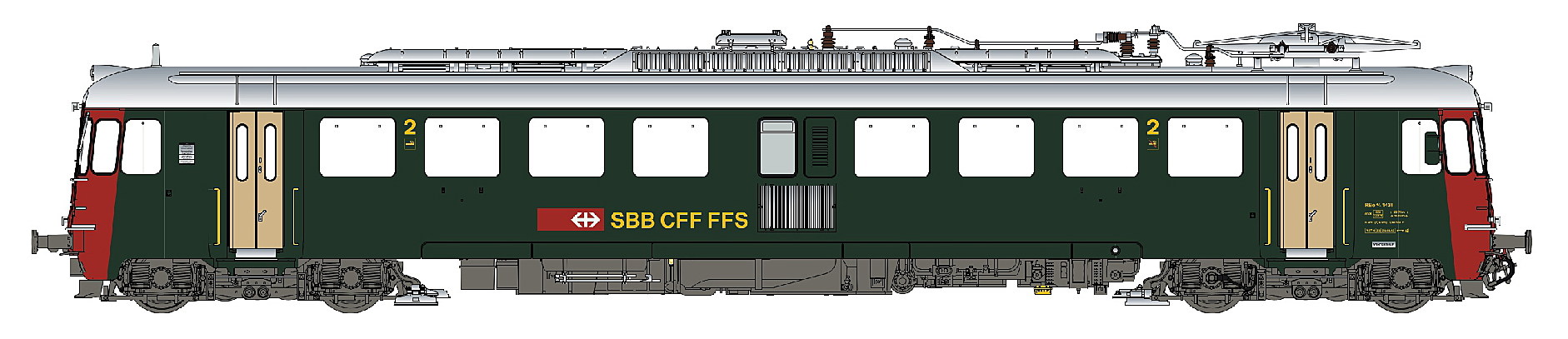 hobbytrain-rbe-4-4-1431-sbb-triebwagen-ac-sound image 1