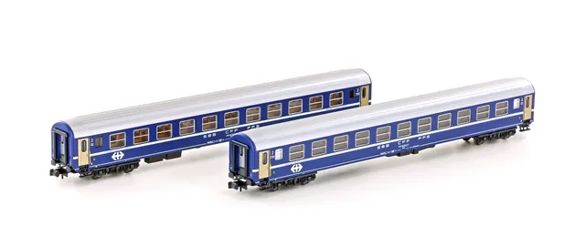 hobbytrain-personenwagen-2er-set-ric-liegewagen-bcm-sbb-ep-iv image 1