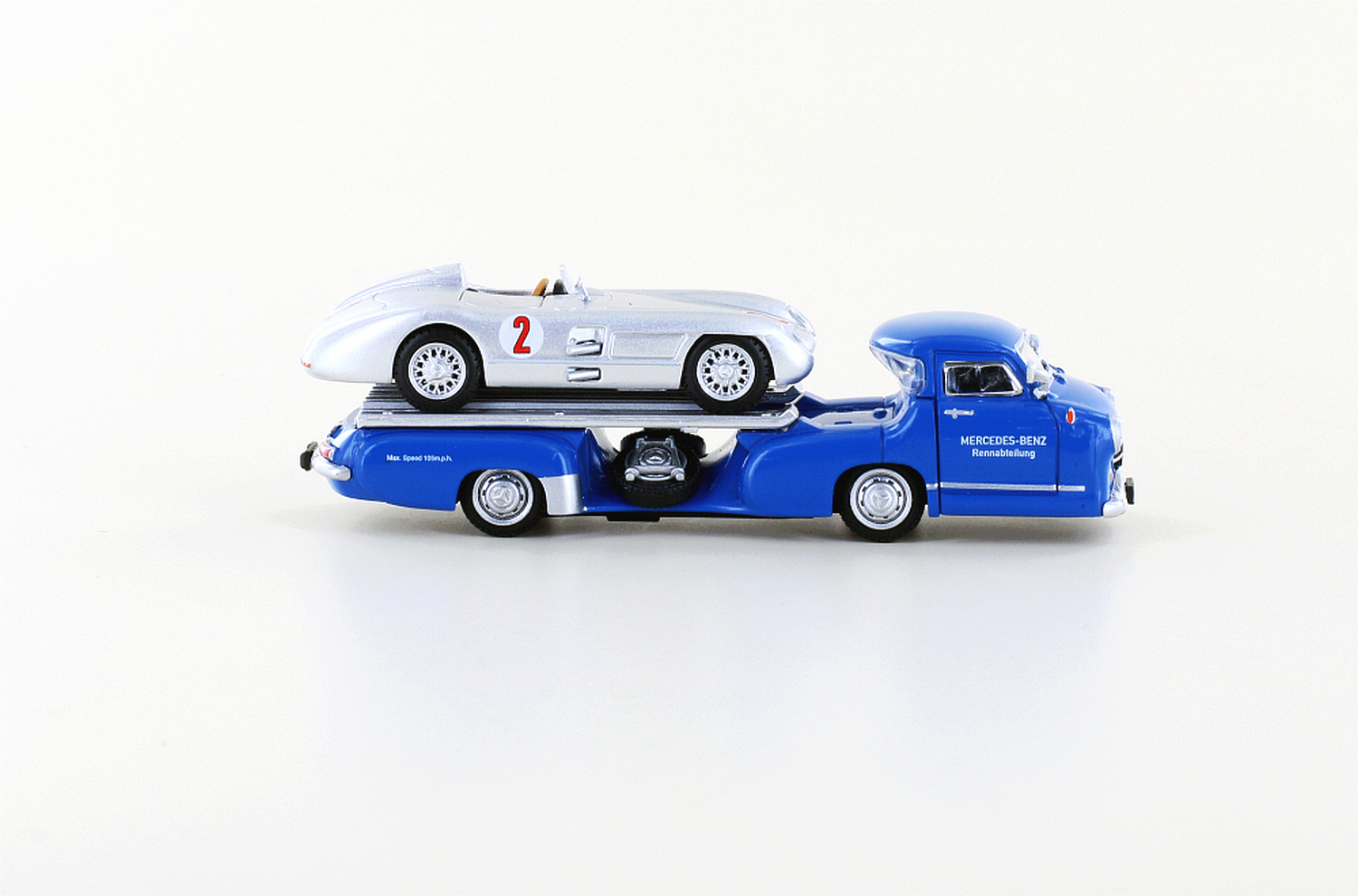 hobbytrain-modellautos-mb-renntransporter-300-slr-1-87-set image 2