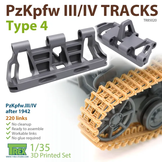 t-rex-85020-pzkpfw-iii-iv-gleiskette-1-35-type-4-beweglich image 1