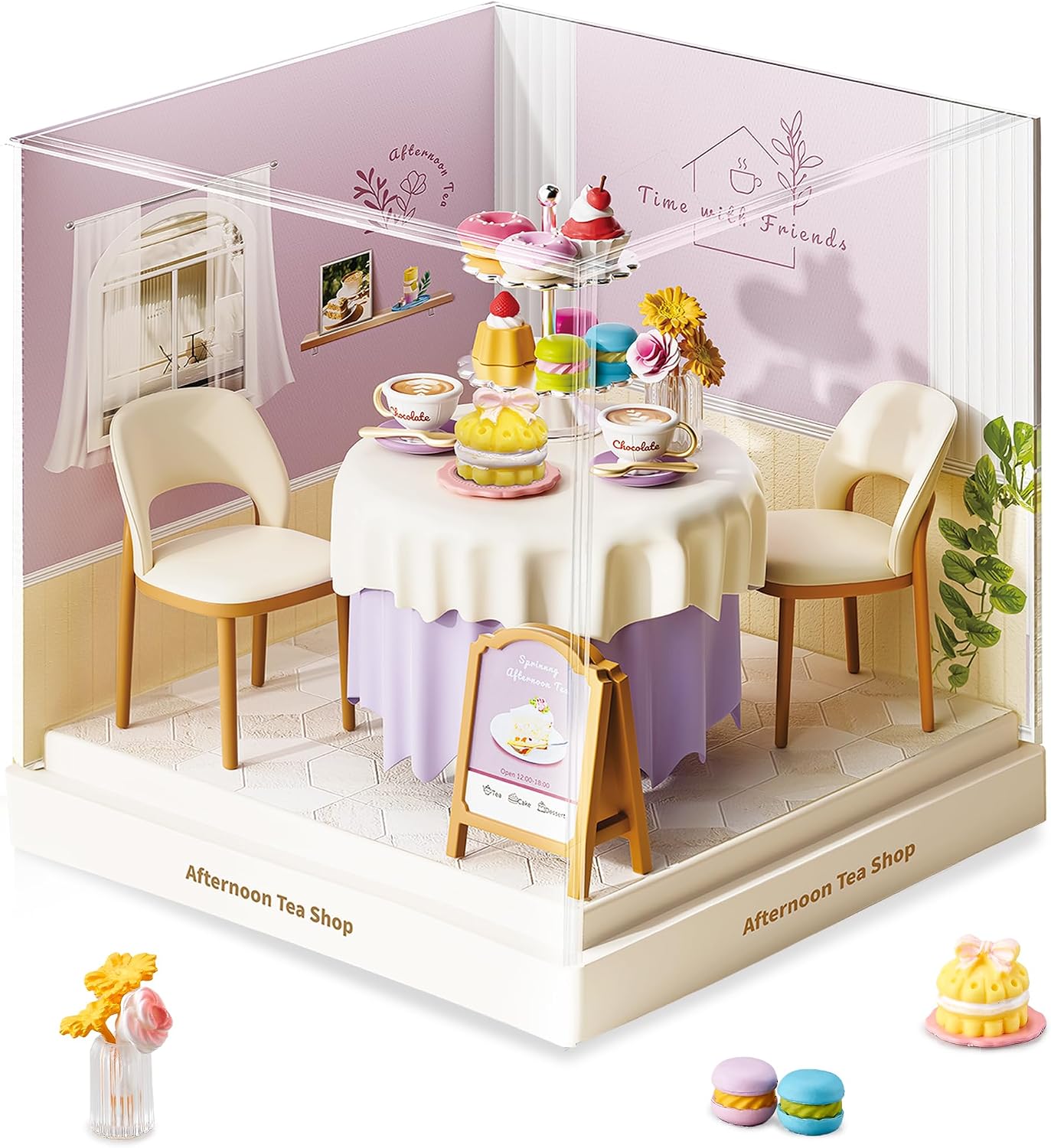 fairy-care-dreamy-bay-scene-fc-dbs8031-miniaturhaus-afternoon-tea-shop image 2